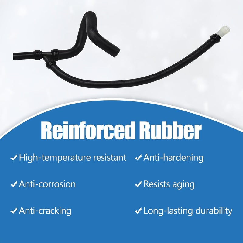 QFISH 15834773 Engine Lower Heater Outlet Radiator Hose Compatible with Chevy SiLverado Tahoe Avalanche Suburban GMC Sierra Yukon Hummer H2 CadiLLac EscaLade Replace 15834772 15792821 15854959 626-553 - Image 3